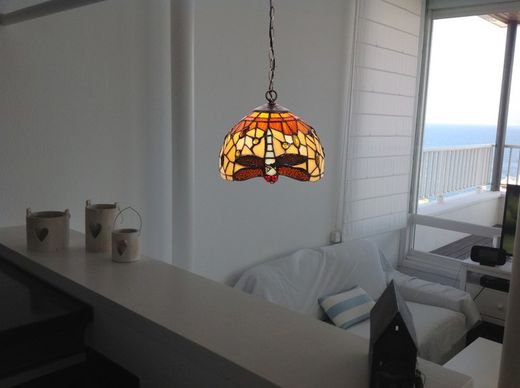 Pendelleuchte mit Kette Serie Belle Amber Durchmesser 20cm Tiffan und Licht