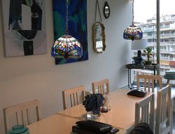 Pendelleuchte mit Kette Tiffany Serie Belle Epoque Durchmesser 20cm Tiffan und Licht