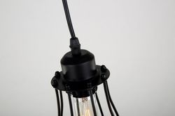 Lámpara Colgante con gabia hierro Ivintage