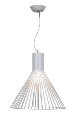 Lámpara colgante de techo blanca Serie Open de Tiffan y luz