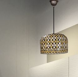 Pendant Lamp with cable Tiffany Queen Series Diameter 30cm Tiffan and Light