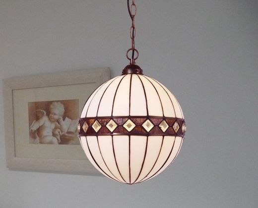 Tiffany Ilumina Series Tiffan Ball Chain Ceiling Pendant Lamp and Light