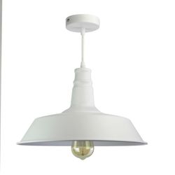 Pendant lamp metal Vintage color White Laes