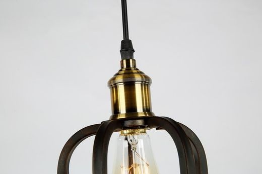 Straight metal Pendant Lamp Ivintage