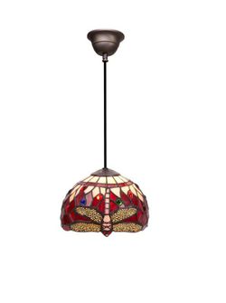 Pendelleuchte Serie Belle Rouge Durchmesser 20cm Tiffan und Licht