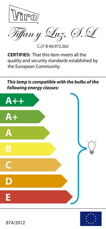 Tiffany Ceiling Pendant Lamp goes up and down with pulleys Bell Series d.30cm
