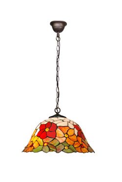 Lámpara Colgante Tiffany Serie Bell Diámetro 40cm Tiffan y Luz