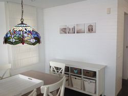 Lâmpada Pendente Tiffany Série Belle Epoque Diâmetro 40cm Tiffan e Luz