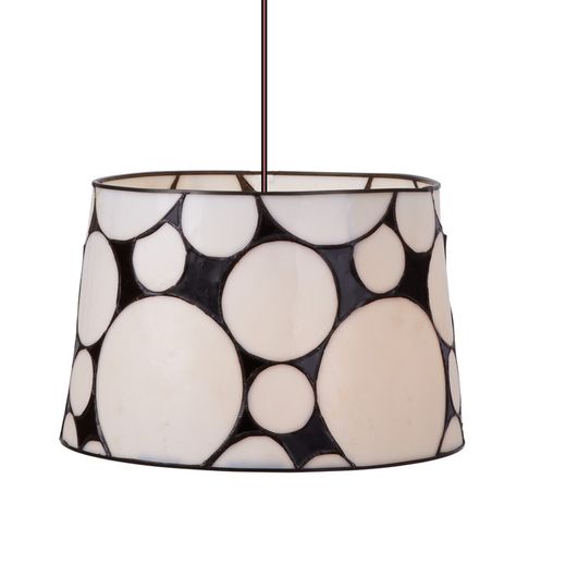 Lampada a sospensione Tiffany Serie B&W diametro 30cm