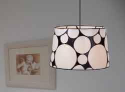 Lampada a sospensione Tiffany Serie B&W diametro 30cm