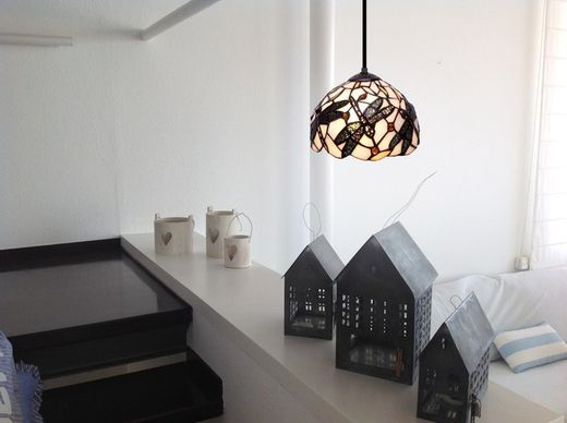 Lámpara Colgante Tiffany Serie Pedrera Diámetro 20cm Tiffan y Luz