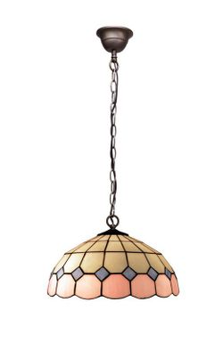 Suspension Tiffany Série Rose Diamètre 30cm Tiffan et Lumière
