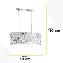 Piume Series hanging lamp with 1 lampshade