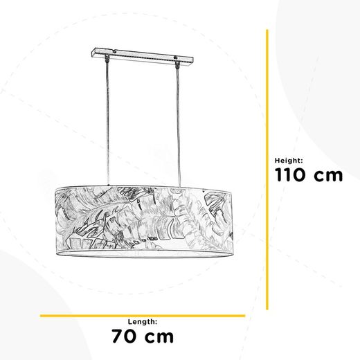 Piume Series hanging lamp with 1 lampshade