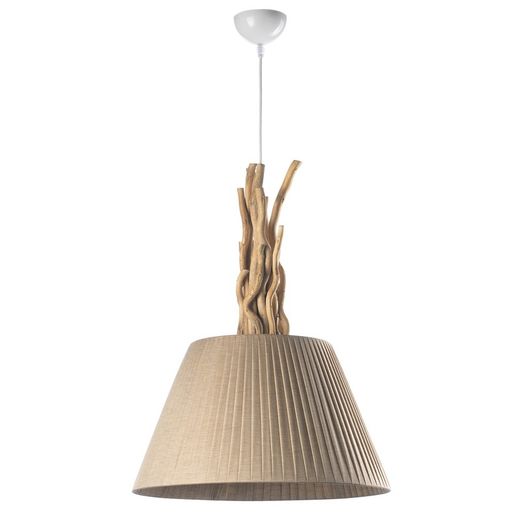 Lampe à suspension Série Woody avec 1 abat-jour Sabbia