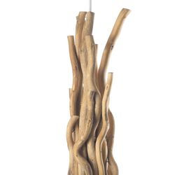 Lámpara de colgar Serie Woody con 1 pantalla Sabbia