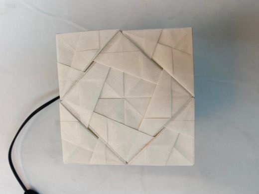 PIRITA white table lamp on parchment