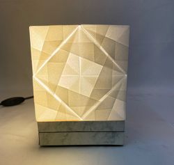 PIRITA white table lamp on parchment