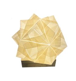 SONOBE white table lamp on parchment