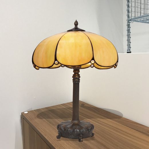 Tiffany table lamp with shaped base Virginia Series diameter 45cm from "Tiffan and light"