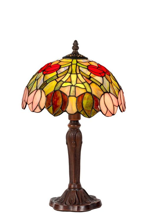 Lámpara de mesa Tiffany d.25cm y alto 40cm 1xE14 de Artistar