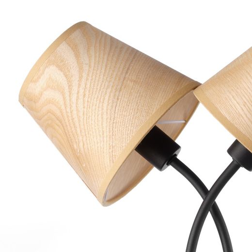 Wandleuchte der Asia-Serie mit 2 Lampenschirmen