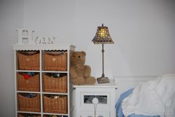 High Table Lamp Serie Melange quadratisch 20x20cm Tiffan und Light