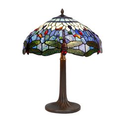 Lampada da Tavolo Tiffany XXL Tree Serie Belle Epoque Diametro 54cm Tiffany e Luce