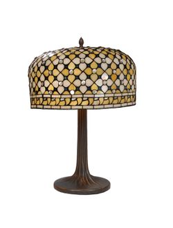 Tree Table Lamp XXL Tiffany Queen Series Diameter 45m Tiffan and Light