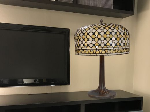 Tree Table Lamp XXL Tiffany Queen Series Diameter 45m Tiffan and Light