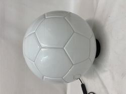 Glass ball table lamp simulating soccer ball larger d.30cm