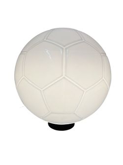 Glass ball table lamp simulating soccer ball larger d.30cm