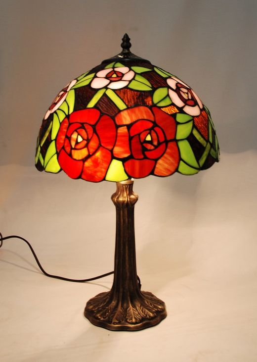New York Series Tiffany Tree Base Table Lamp Diameter 30cm Tiffan and Light