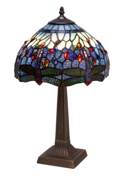 Tischlampensockel mit quadratischer Form Tiffany-Serie Belle Epoque Durchmesser 30 cm Tiffan und Licht