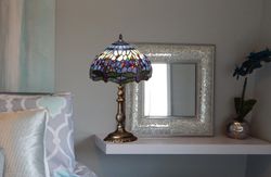 Tiffany Shaped Base Tischlampe Belle Epoque Serie Durchmesser 30 cm Tiffan und Licht