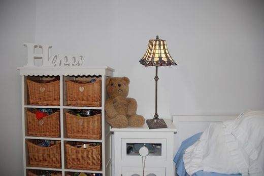 Lampe à Poser Beige Série Melange carrée 20x20cm Tiffan and Light