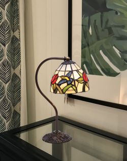 Colibri Lampada da Tavolo con braccio Serie Compatta Diametro 15cm Tiffan e Luce