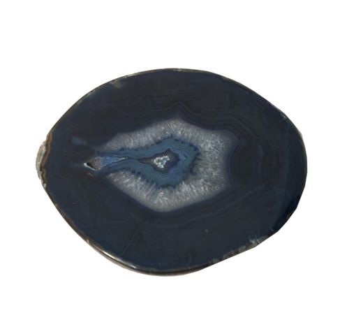 Table lamp with blue agate base Butterfly Series d.25 by "Tiffan and light"