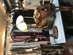 Table lamp with woman Virginia Series of "Tiffan and Light"