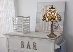 Tiffany portable table lamp diameter 30cm Tiffan and light