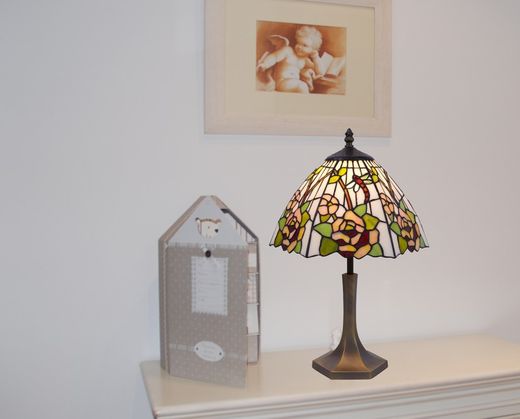 Tiffany portable table lamp diameter 30cm Tiffan and light