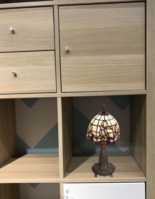 Lampada da Tavolo Serie Compatta Diametro 15cm Tiffany e Luce