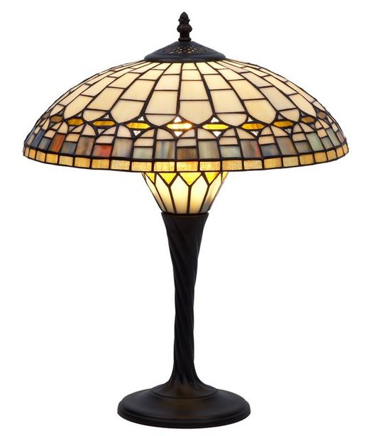 Lámpara De Sobremesa Serie Quarz Diámetro 40cm Tiffan y Luz