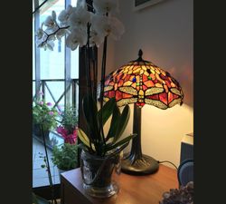 Tiffany Tischlampe Tree Base Serie Belle Rouge Durchmesser 40cm Tiffan y luz