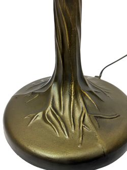 Tiffany table lamp with tree base Belle Epoque Series d.40cm Tiffan and Light