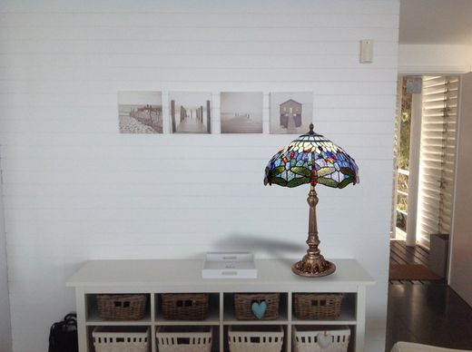 Lámpara De Sobremesa Tiffany Serie Belle Epoque Diámetro 40cm Tiffan y Luz