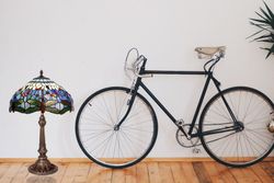 Lámpara De Sobremesa Tiffany Serie Belle Epoque Diámetro 40cm Tiffan y Luz