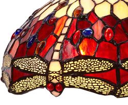 Tiffany Tischlampe Serie Belle Rouge Durchmesser 30cm Tiffan und Licht