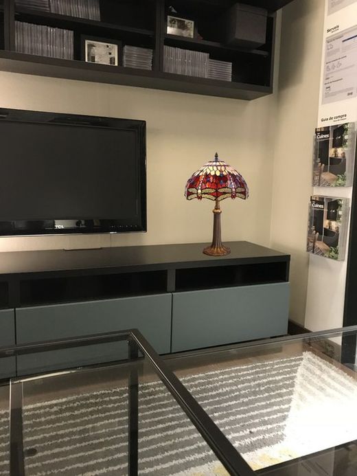 Tiffany Tischlampe Serie Belle Rouge Durchmesser 30cm Tiffan und Licht