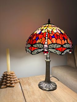 Tiffany Tischlampe Serie Belle Rouge Durchmesser 30cm Tiffan und Licht
